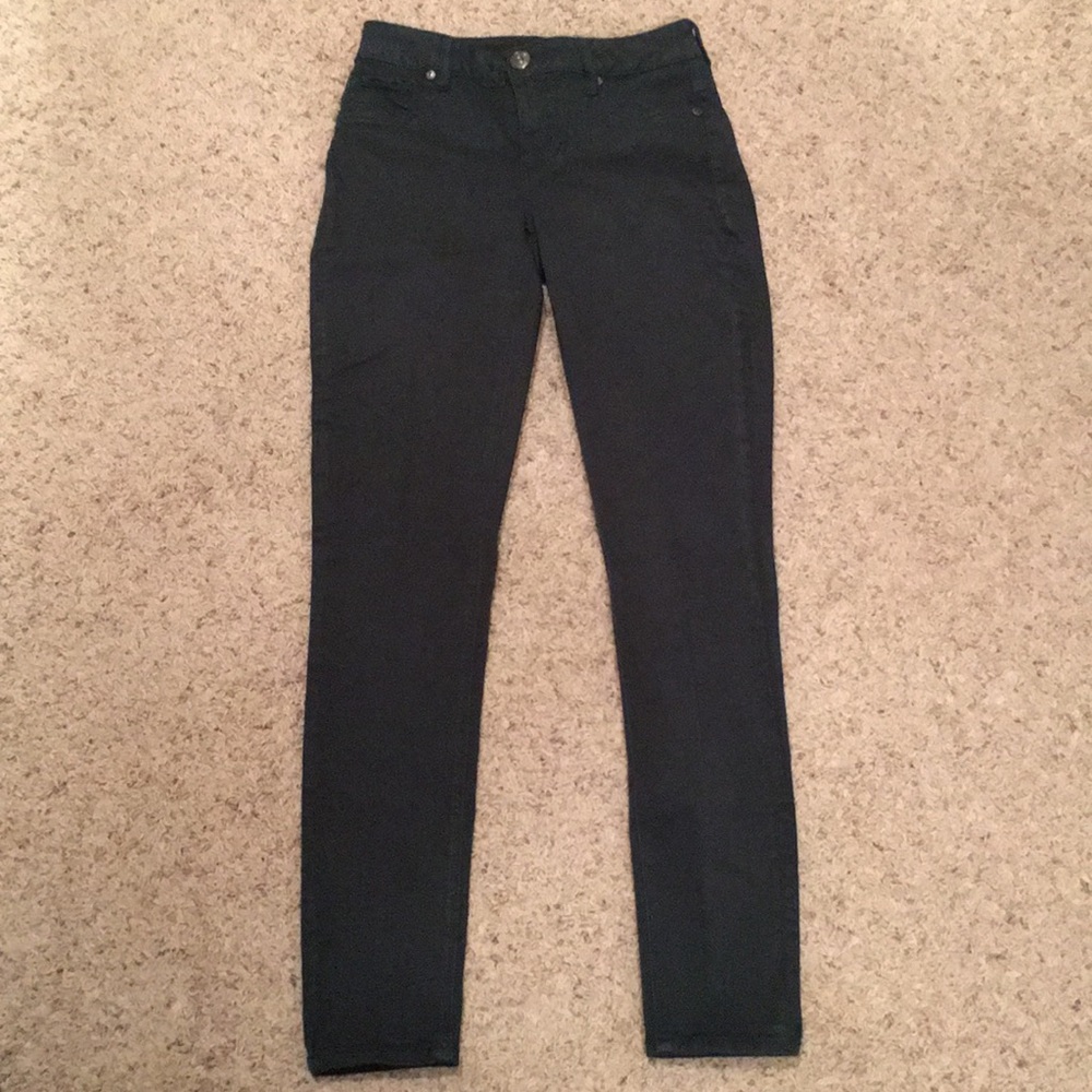 Maurice’s dark forest green jeggings skinny jeans